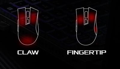 Claw- und Fingertip-Griffhaltungen