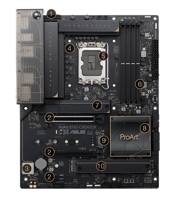 Leistungsmerkmale des ProArt B760-Creator D5 Mainboards