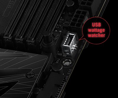 Das ROG Maximus Z790 Dark Hero Motherboard verfügt über einen USB 20Gbps Frontanschluss mit Quick Charge 4+.