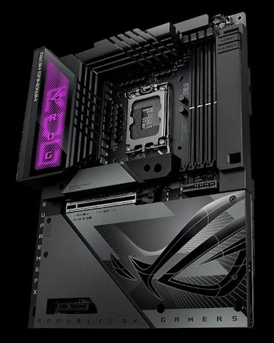 Das ROG Maximus Z790 Hero BTF verfügt über Aura Sync.