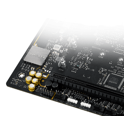 Das Strix X870-F Mainboard verfügt über SupremeFX Audio.